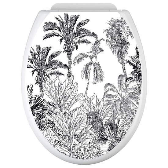 Vinilo Adhesivo para tapa WC - Selva tropical