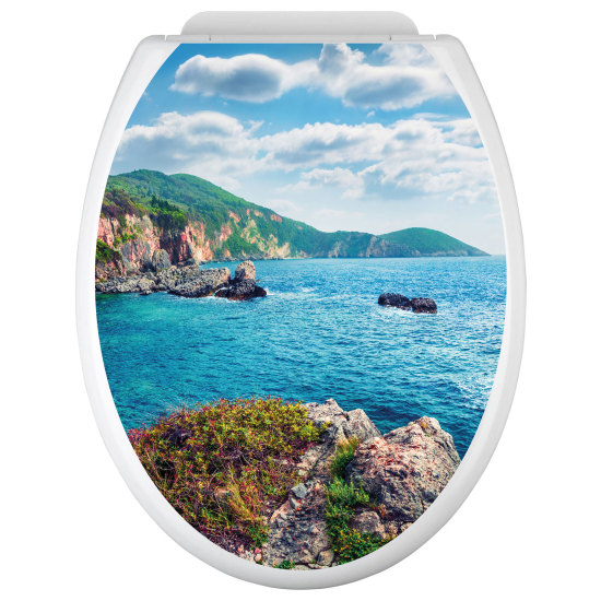 Vinilo Adhesivo para tapa WC - Vista al Mar
