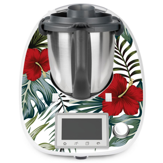 Vinilo Adhesivo Thermomix - TM5 - Flores tropicales