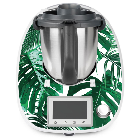 Vinilo Adhesivo Thermomix - TM5 - Hojas Tropicales