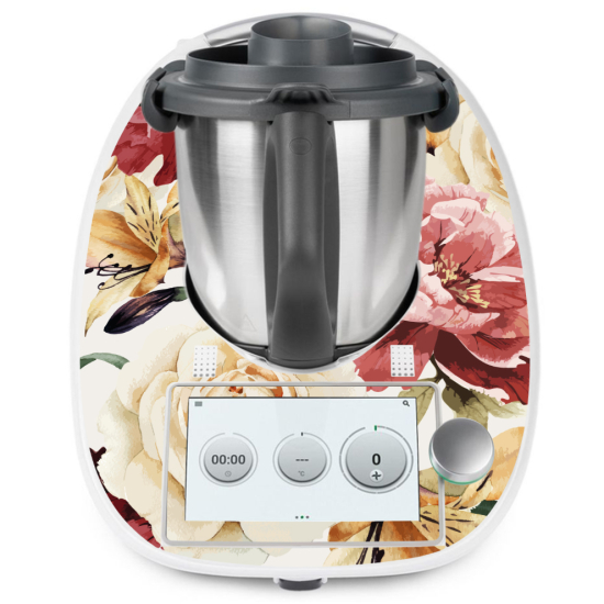 Vinilo Adhesivo Thermomix - TM6 - Flores
