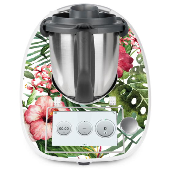 Vinilo Adhesivo Thermomix - TM6 - Flores tropicales