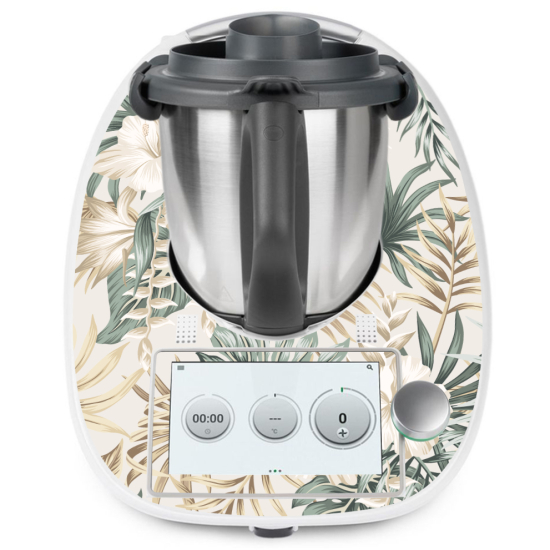 Vinilo Adhesivo Thermomix - TM6 - Hojas Tropicales