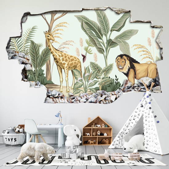 Vinilo Adhesivo trampantojo 3D - Animales