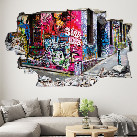 Vinilo Adhesivo trampantojo 3D - Arte Urbano