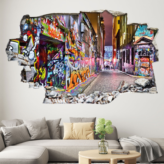 Vinilo Adhesivo trampantojo 3D - Arte Urbano