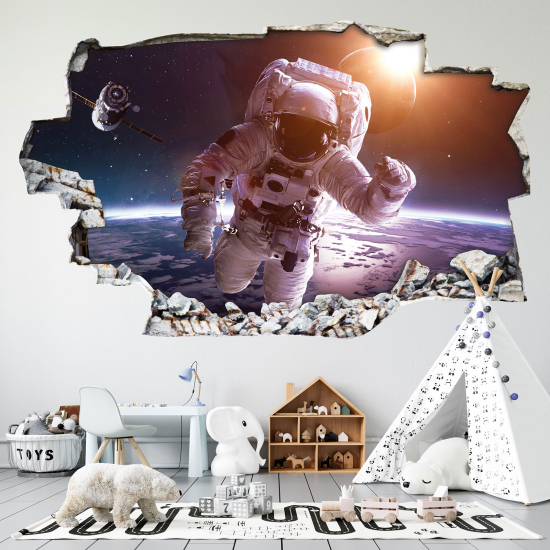 Vinilo Adhesivo trampantojo 3D - Astronauta