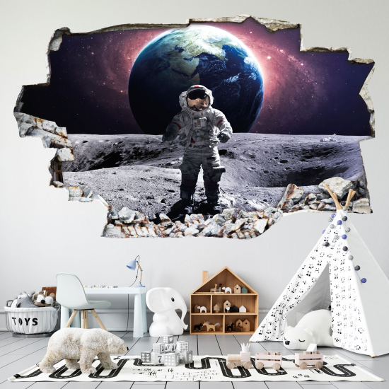 Vinilo Adhesivo trampantojo 3D - Astronauta