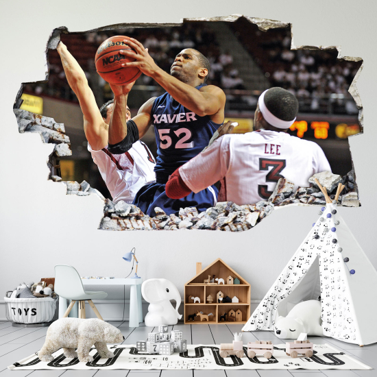 Vinilo Adhesivo trampantojo 3D - Baloncesto