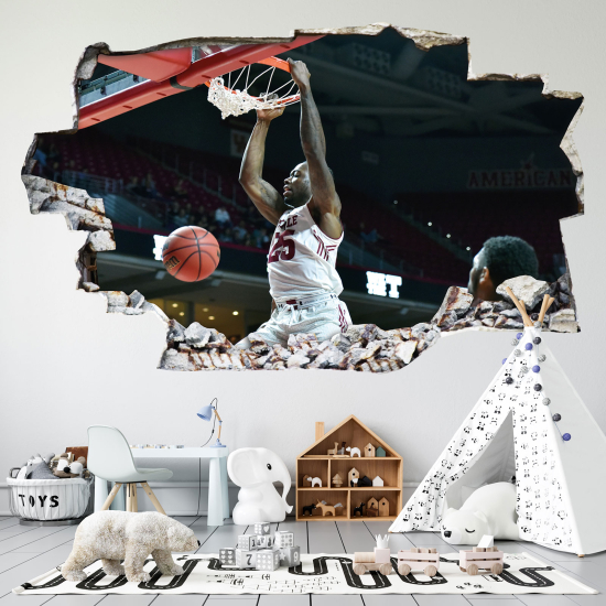 Vinilo Adhesivo trampantojo 3D - Baloncesto