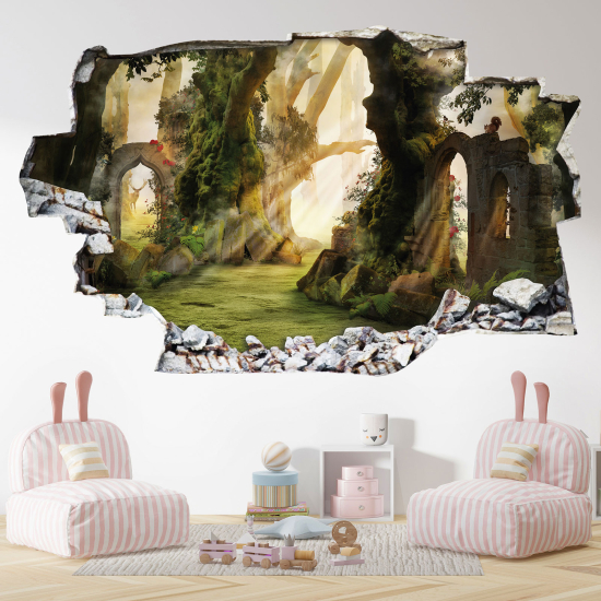 Vinilo Adhesivo trampantojo 3D - Bosque Antiguo