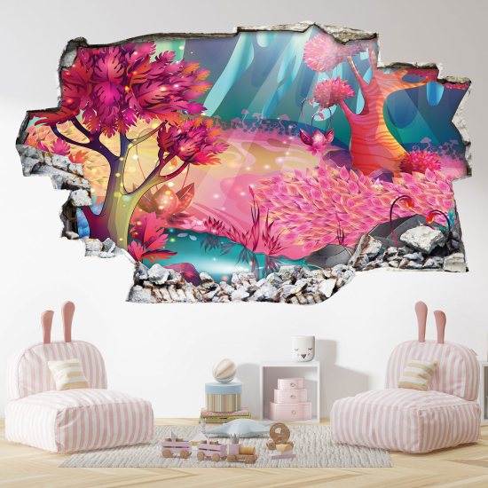 Vinilo Adhesivo trampantojo 3D - Bosque Encantado