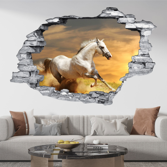 Vinilo Adhesivo trampantojo 3D - Caballo