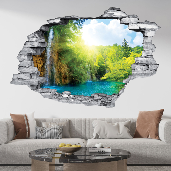 Vinilo Adhesivo trampantojo 3D - Cascada