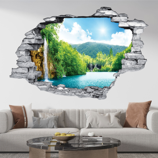 Vinilo Adhesivo trampantojo 3D - Cascada
