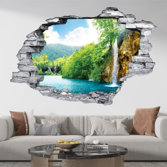 Vinilo Adhesivo trampantojo 3D - Cascada