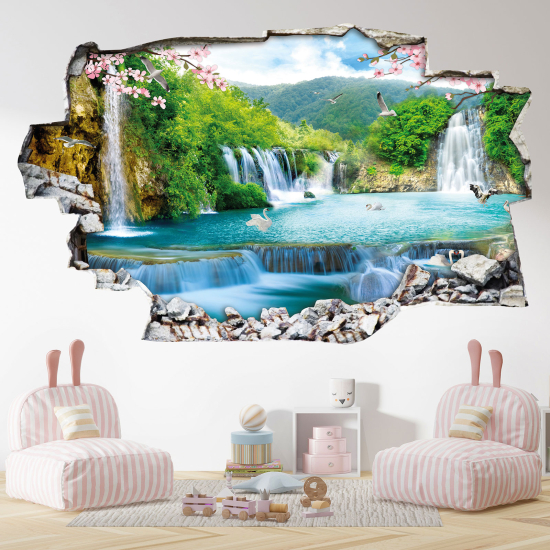 Vinilo Adhesivo trampantojo 3D - Cascadas
