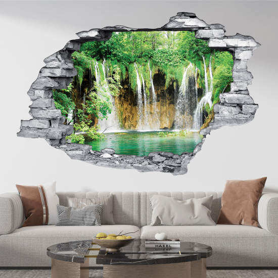 Vinilo Adhesivo trampantojo 3D - Cascadas