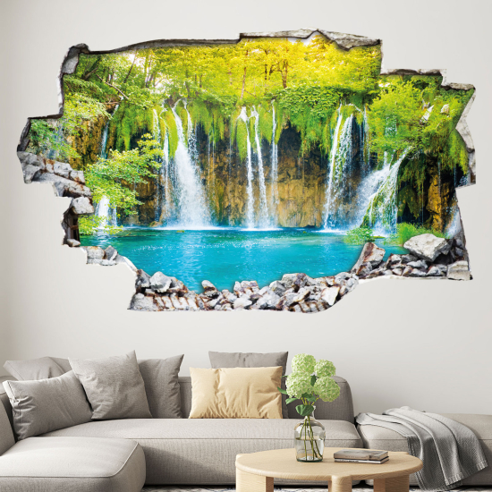 Vinilo Adhesivo trampantojo 3D - Cascadas