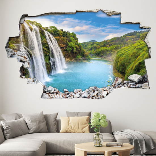 Vinilo Adhesivo trampantojo 3D - Cascadas