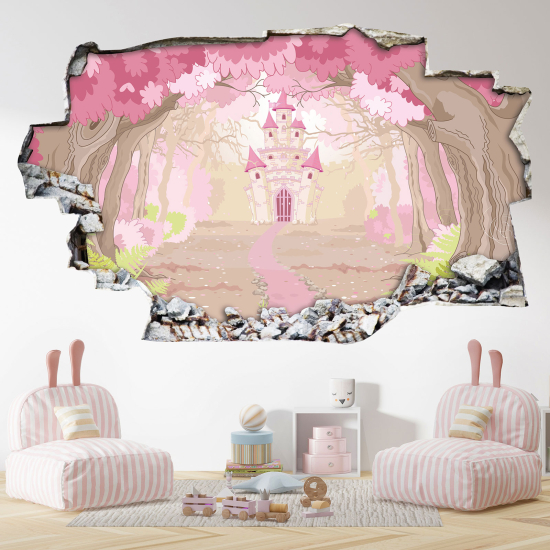 Vinilo Adhesivo trampantojo 3D - Castillo