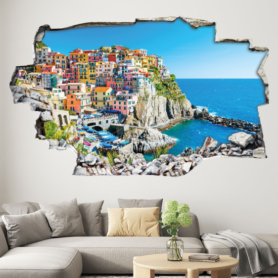 Vinilo Adhesivo trampantojo 3D - Cinque Terre