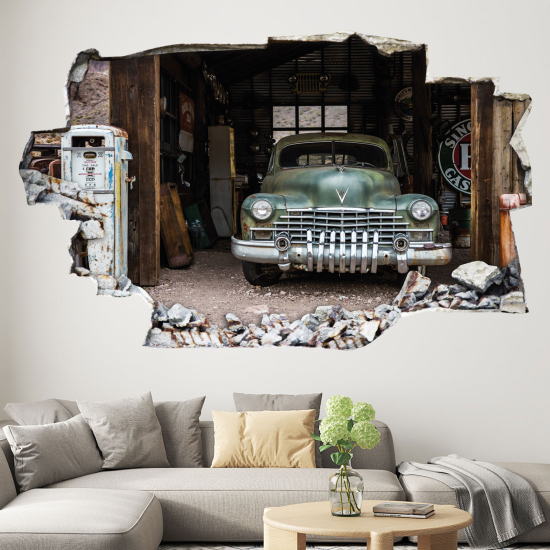Vinilo Adhesivo trampantojo 3D - Coche