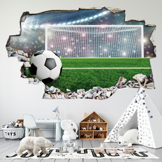 Vinilo Adhesivo trampantojo 3D - Fútbol