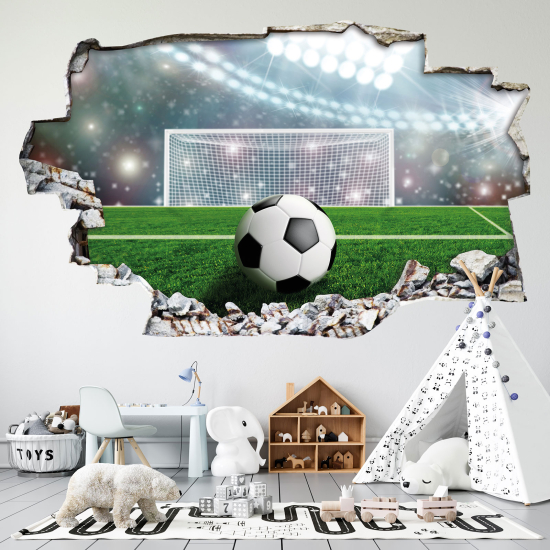 Vinilo Adhesivo trampantojo 3D - Fútbol