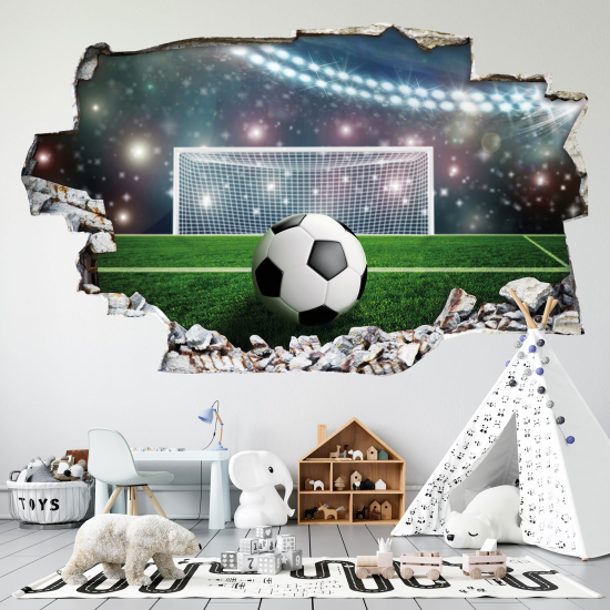 Vinilo Adhesivo trampantojo 3D - Fútbol