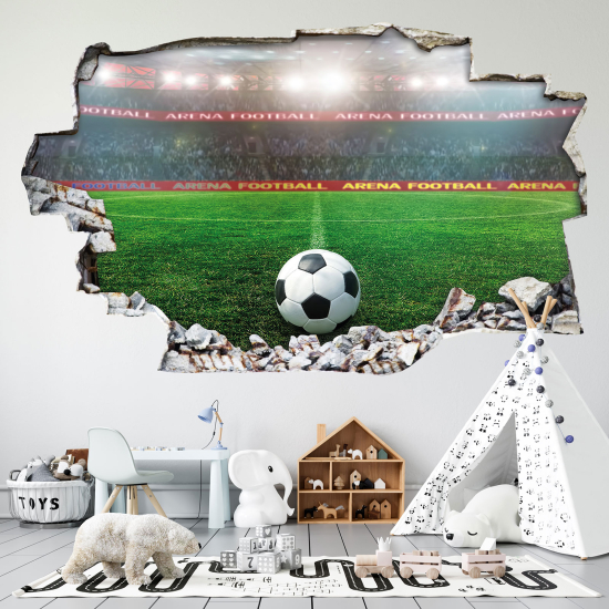 Vinilo Adhesivo trampantojo 3D - Fútbol