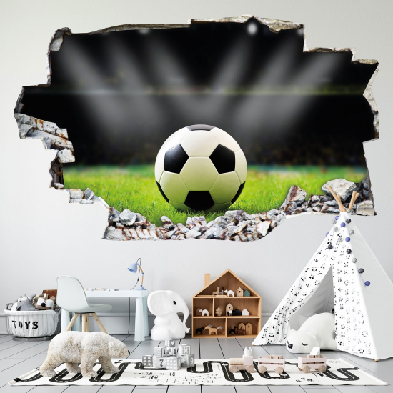 Vinilo Adhesivo trampantojo 3D - Fútbol