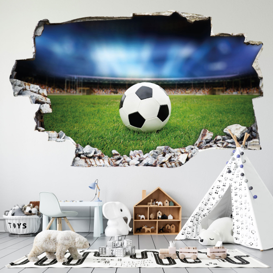 Vinilo Adhesivo trampantojo 3D - Fútbol