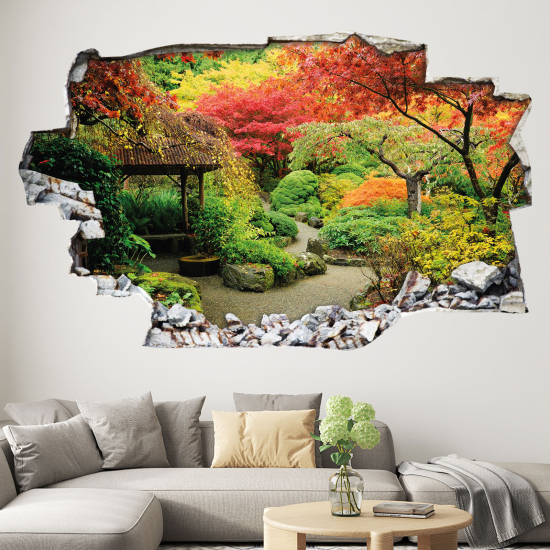 Vinilo Adhesivo trampantojo 3D - Jardín Japonés