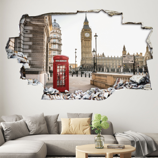 Vinilo Adhesivo trampantojo 3D - Londres
