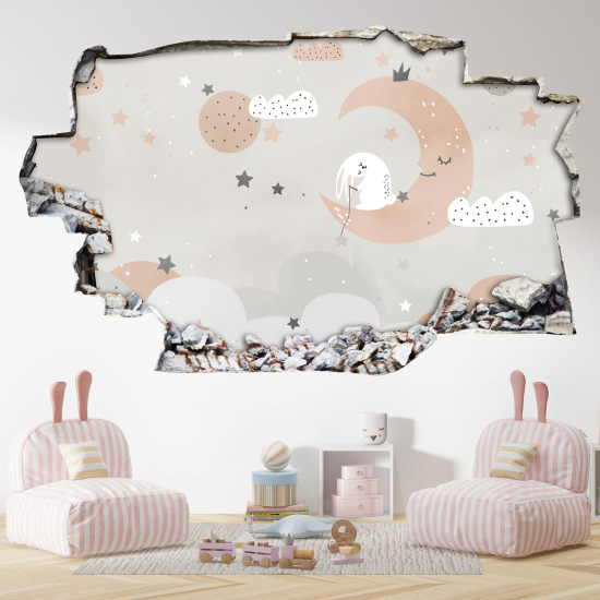 Vinilo Adhesivo trampantojo 3D - Luna