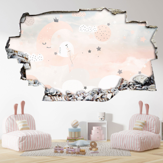 Vinilo Adhesivo trampantojo 3D - Luna
