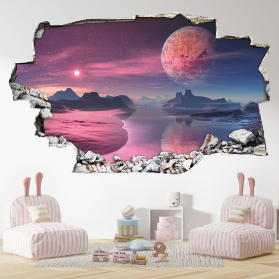 Vinilo Adhesivo trampantojo 3D - Luna
