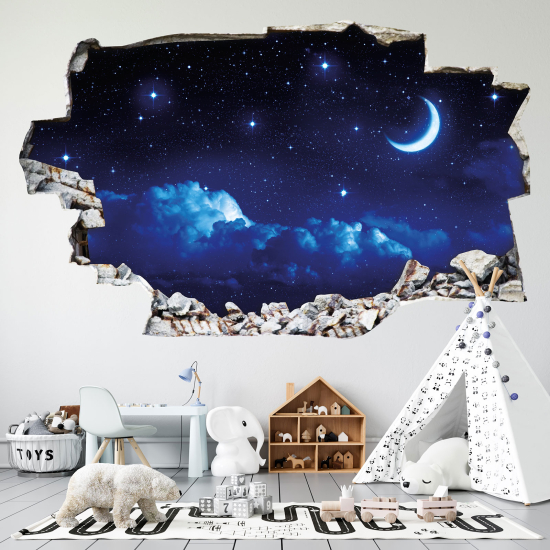 Vinilo Adhesivo trampantojo 3D - Luna
