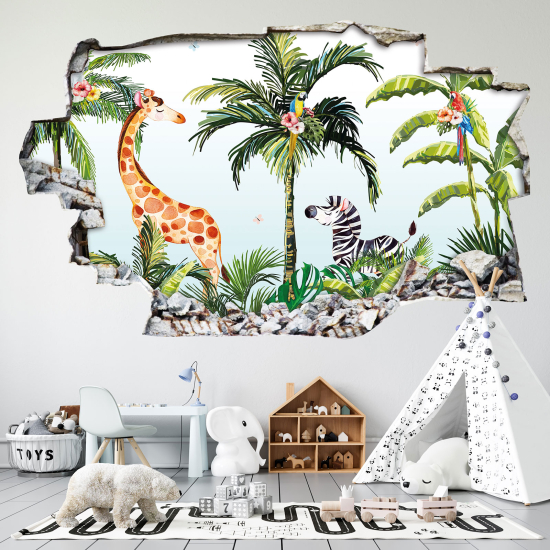 Vinilo Adhesivo trampantojo 3D - Motivo Tropical