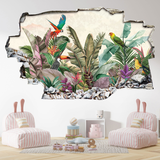 Vinilo Adhesivo trampantojo 3D - Motivo Tropical
