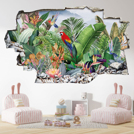 Vinilo Adhesivo trampantojo 3D - Motivo Tropical