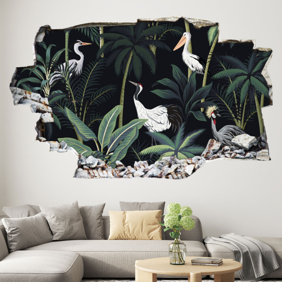 Vinilo Adhesivo trampantojo 3D - Motivo Tropical