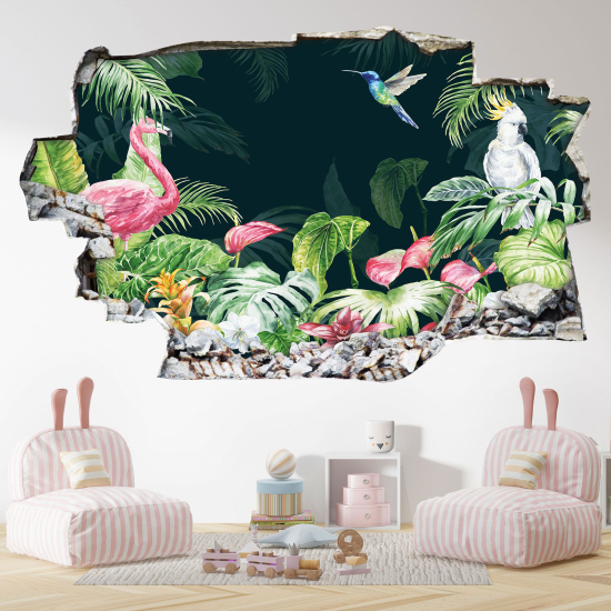 Vinilo Adhesivo trampantojo 3D - Motivo Tropical