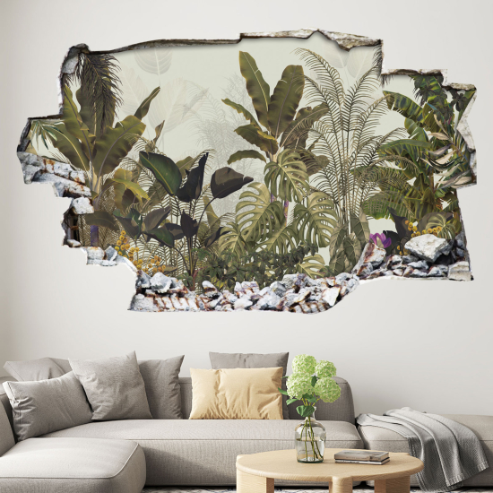 Vinilo Adhesivo trampantojo 3D - Motivo Tropical