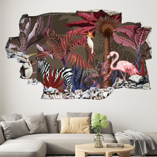 Vinilo Adhesivo trampantojo 3D - Motivo Tropical