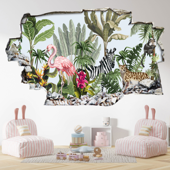 Vinilo Adhesivo trampantojo 3D - Motivo Tropical