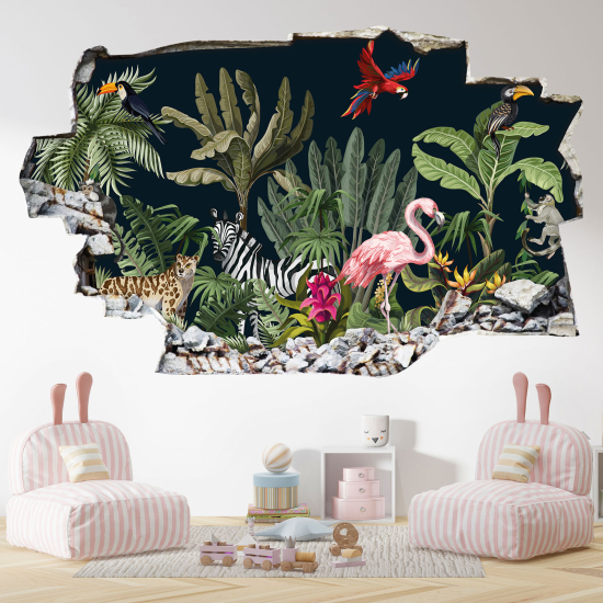 Vinilo Adhesivo trampantojo 3D - Motivo Tropical