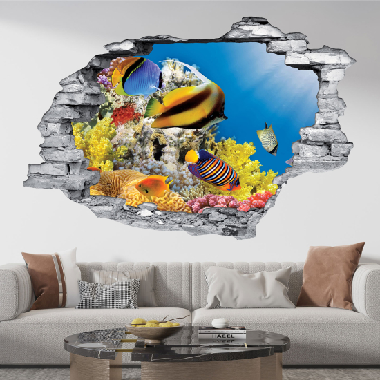 Vinilo Adhesivo trampantojo 3D - Océano