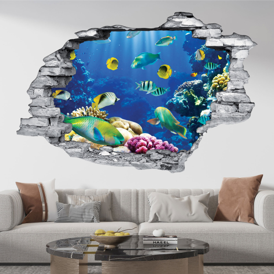 Vinilo Adhesivo trampantojo 3D - Océano